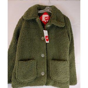 Hot Kiss Faux Fur Cool Winter Outerwear Fleece Jacket Shaggy Size S